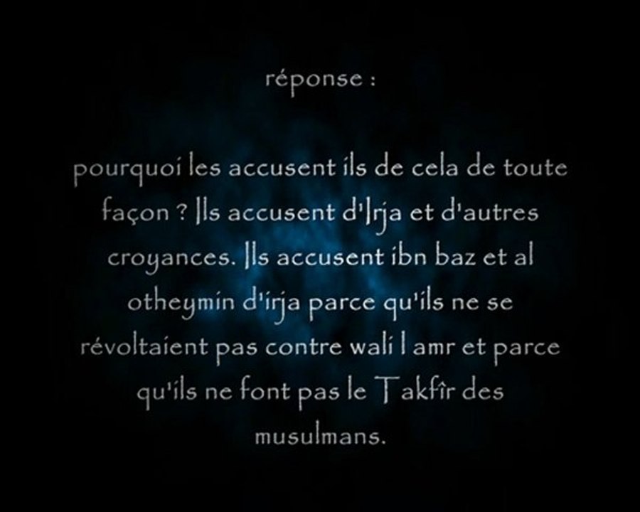 ils accusent les grands savants de mourjis - cheikh al Fawzan