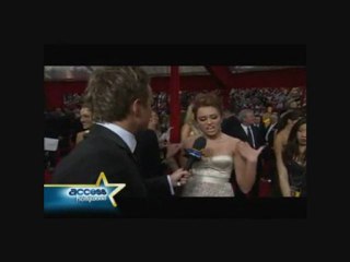 Miley Cyrus Talks The Last Song: Access Hollywood - 82nd Annual Academy Awards