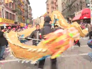 New Yorkers celebrate year of the dragon in Chinatown