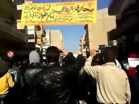 فري برس ديرالزور مظاهرة صباحية شارع حسن طه 29 1 2012 ج1
