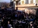 فري برس   معضمية الشام مظاهرة أحرار المدينة أمام منزل الشهيد  28 01 2012