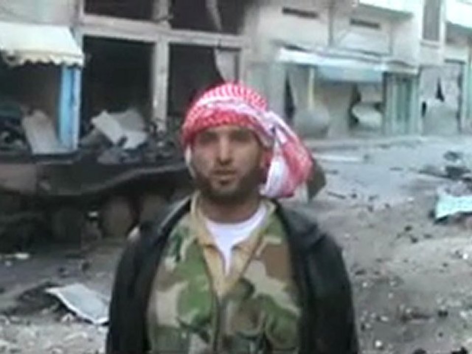 فري برس   حمص الرستن بيان الجيش الحر أثناء العملية 28 1 2012