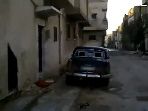 فري برس حماة حرق المنازل وتخريب السيارات في الحميدية 29 1 2012