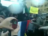 فري برس   القبة طرابلس الشام إحراق علم روسيا 27 1 2012