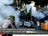 Policía arrestó a 200 activistas de Occupy en Oakland