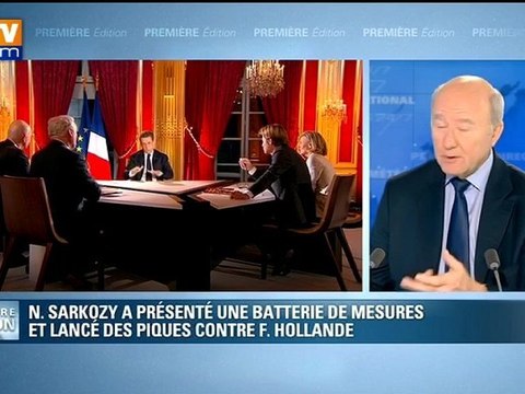 Grand Angle : Nicolas Sarkozy a présenté une batterie de mesures