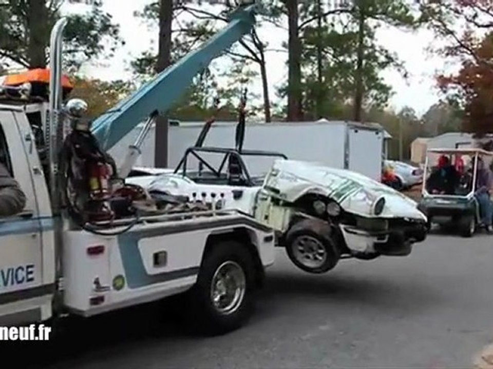 Accident en pleine course
