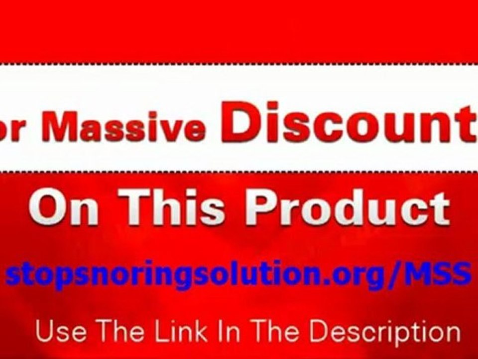 How to Stop Snoring - My Snoring Solution