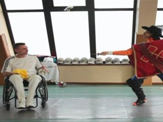 En route vers London 2012 - Une leçon de cape et d'épée avec le 5ème mousquetaire !