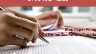 E File Your Taxes