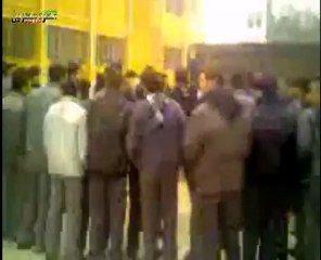 فري برس   معرة مصرين مظاهرة ضمن مدرسة حسن سحيل 29 1 2012 ج2