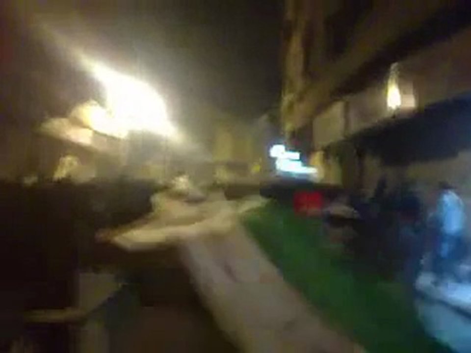 فري برس   ريف دمشق زملكا مظاهرة مسائية حاشدة رغم الحصار وقصف مدن الغوطة الشرقية 29 1 2012 ج2