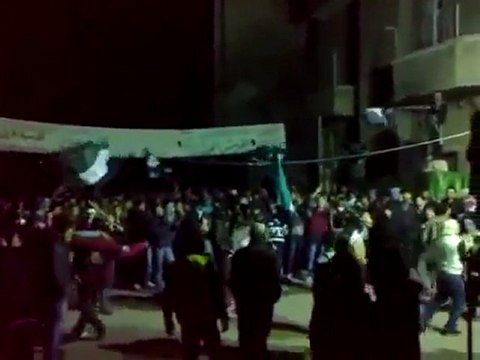 فري برس دمشق برزة مسائية ثورية رائعة 29 1 2012