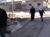 فري برس   حمص كرم الزيتون تقطيع الطريق ع الروح 29 1 2012