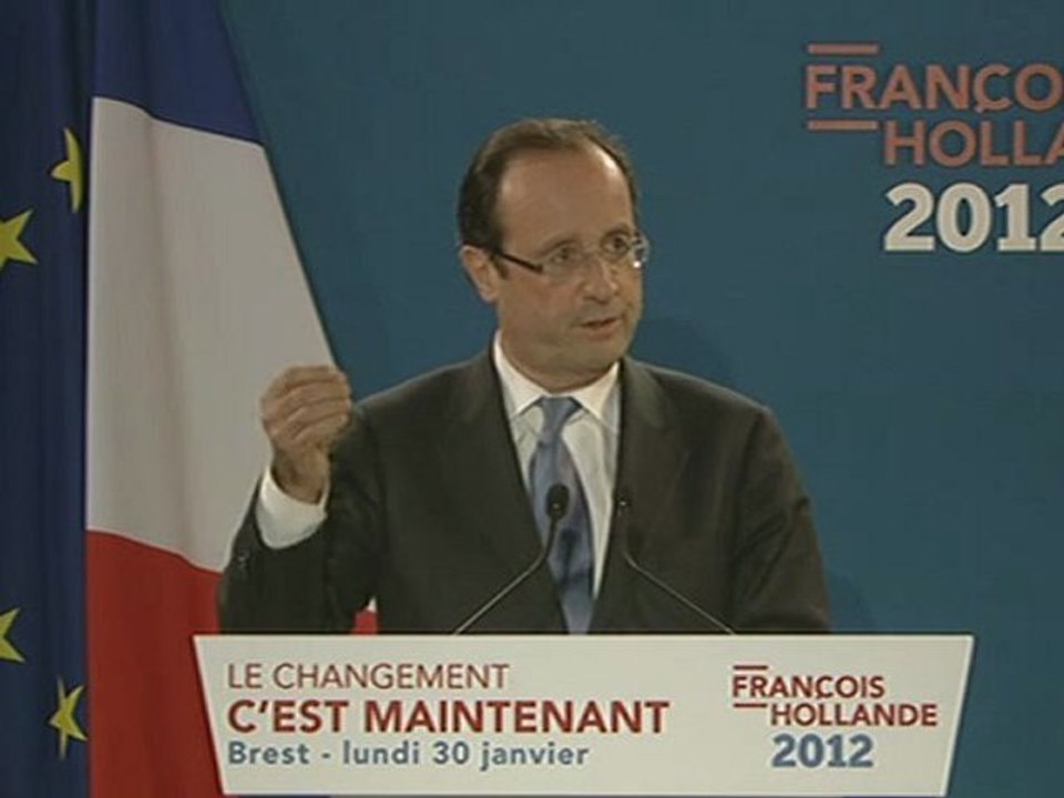 Point presse de François Hollande à Brest - 30 janvier 2012