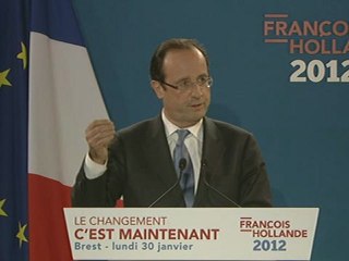 Point presse de François Hollande à Brest - 30 janvier 2012