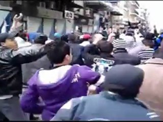 فري برس   اللاذقية مظاهرة سوق القزازين  29 1 2012