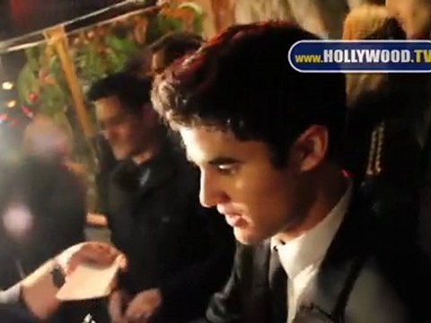 Jean Dujardin, Darren Criss, and Chord Overstreet at SAG Awards after party