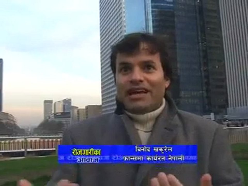 Les népalais en France - 1, documentaire Népal TV 2012