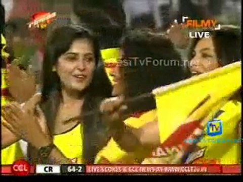 Telugu Warriors vs.Chennai Rhinos -Chennai Rhinos Inning Ov07-08