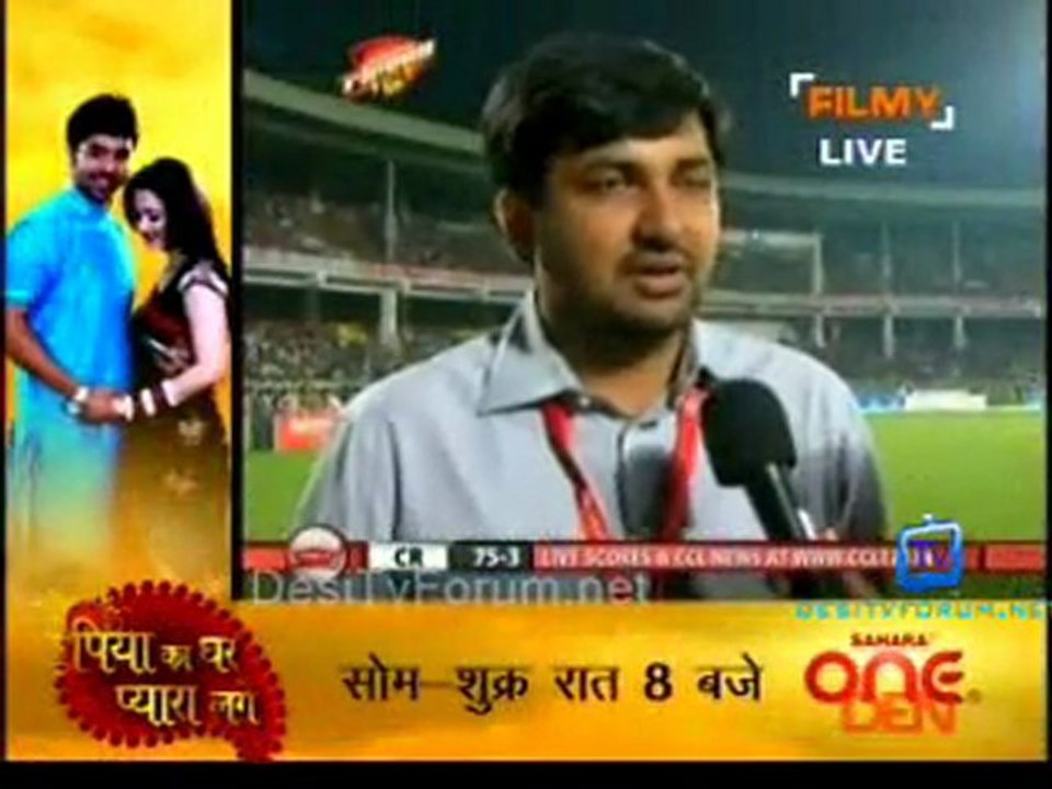 Telugu Warriors vs.Chennai Rhinos -Chennai Rhinos Inning Ov11-12