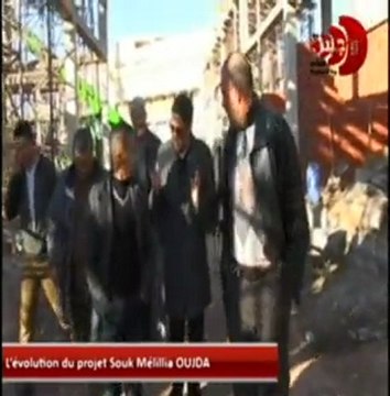 التقدم الملموس في ورش اعادة بناء سوق مليلية بوجدة