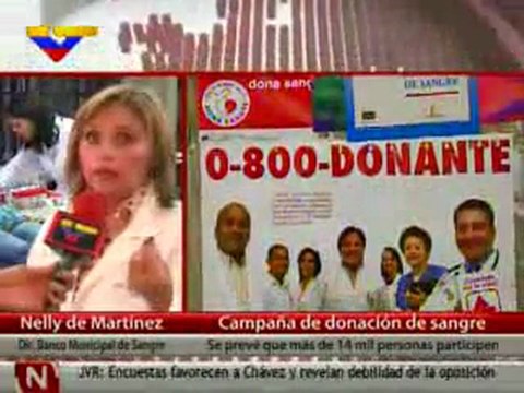 (VIDEO) Banco Municipal de Sangre realiza campaña de donación para aumentar reservas