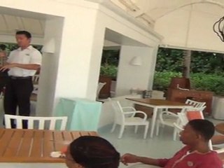 Cap Juluca's beach viewed from Blue restaurant