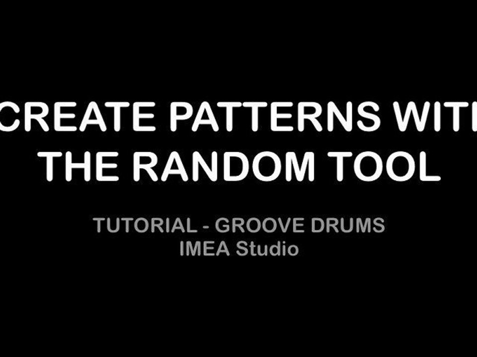 CREATE PATTERN WITH RANDOM TOOL