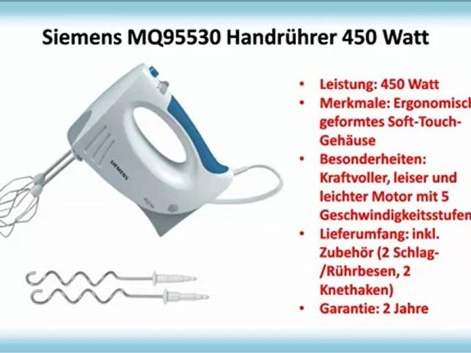 10 Besten Handmixer Testsieger zum Kaufen video Dailymotion