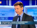 Présidentielle : Marine Le Pen assure avoir du mal à recueillir les 500 signatures