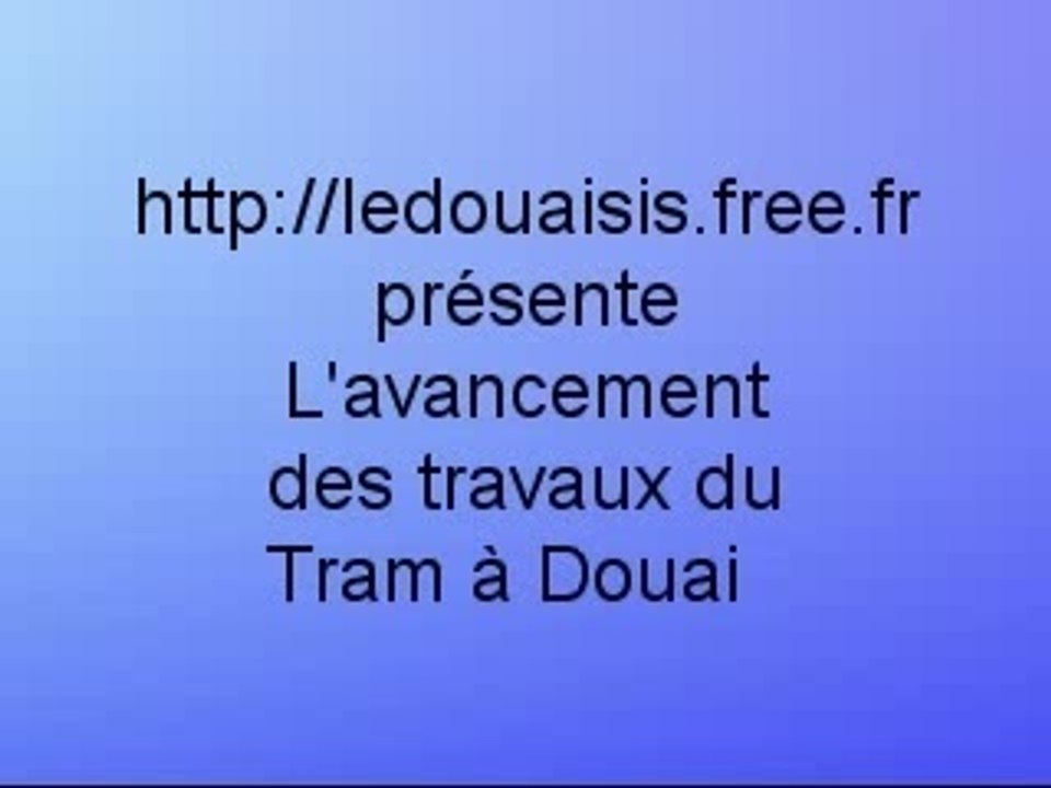 Travaux du Tram à Douai