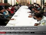Evo Morales se reúne con representantes del Conisur