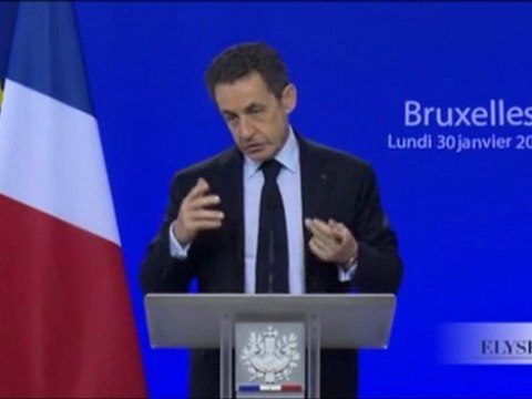 Conférence de Presse lors du Conseil Européen à Bruxelles