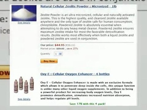 Liquid Zeolite for Heavy Metal Detox
