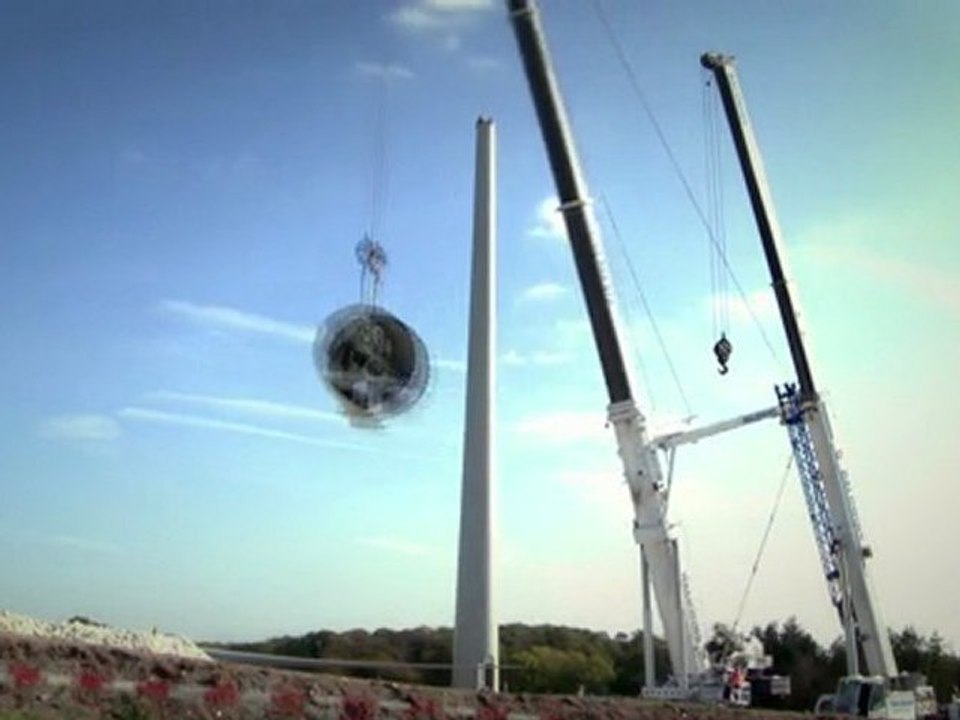 Glyndebourne's wind turbine construction