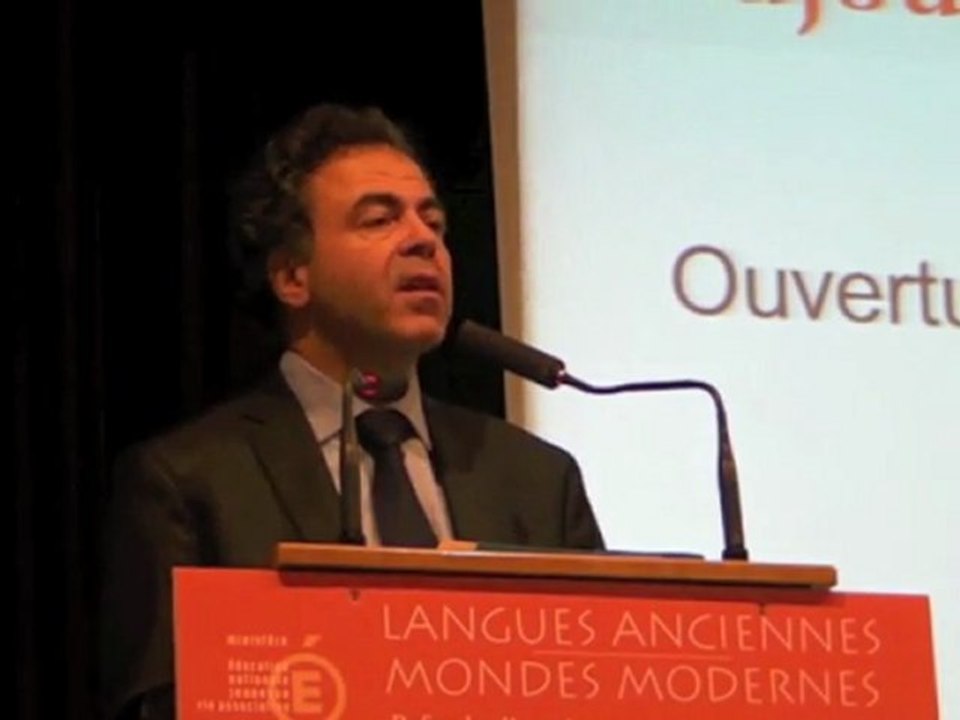 Ouverture du colloque "Langues anciennes - mondes modernes, refonder l'enseignement du latin et du grec"