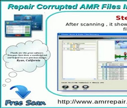 Repair corrupted AMR audio file format easily