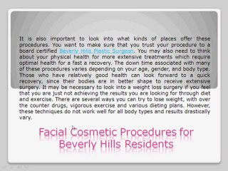 beverly hills plastic surgeon - Look Your Best with Plastic Surgery