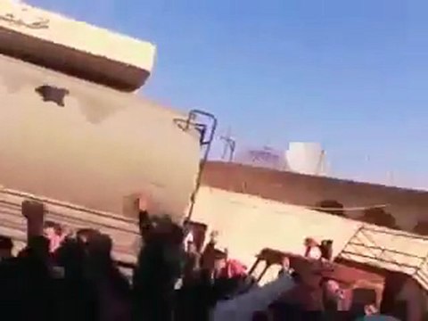 فري برس حلب السفيرة مظاهرة الأحرار 30 1 2012 جـ5