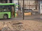 فري برس   غوطة دمشق  سقبا اعداد هائلة من المدرعات و الجيش 31 1 2012