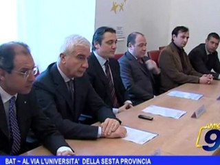 BAT | Al via l'Università della Sesta Provincia