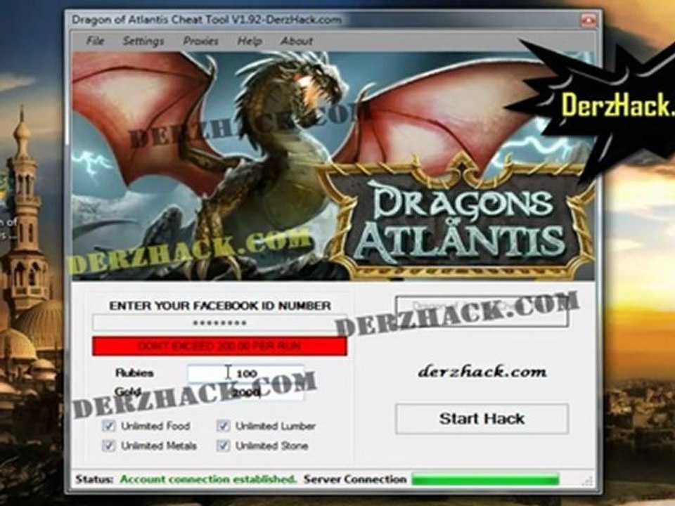 Dragon of Atlantis First Working Cheat tool (Source hack)