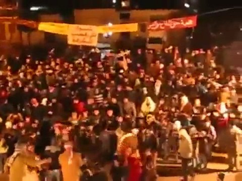 فري برس حلب تل رفعت مظاهرة مسائية 30 1 2012م جـ3