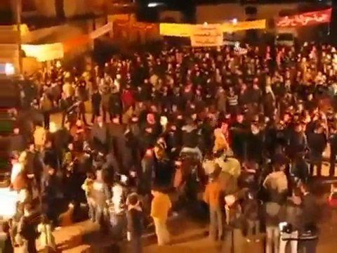 فري برس حلب تل رفعت مظاهرة مسائية 30 1 2012م جـ1