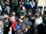 فري برس   ريف حلب مارع حرق العلم الصيني والروسي في المظاهرة 30 1 2012