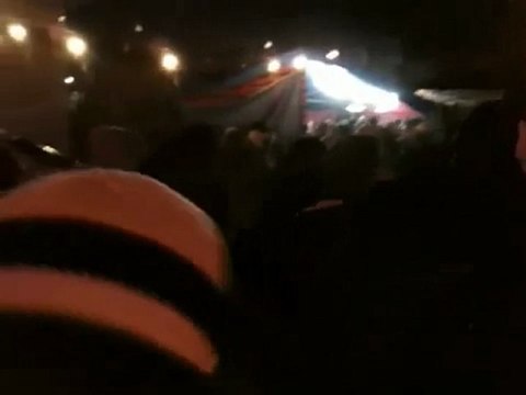 فري برس خيمة غزاء الشهيد وائل مشيلم دمشق جوبر 30 1 2012