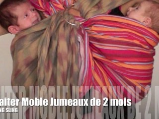 Allaiter mobile : Jumeaux de 2 mois en Ring slings