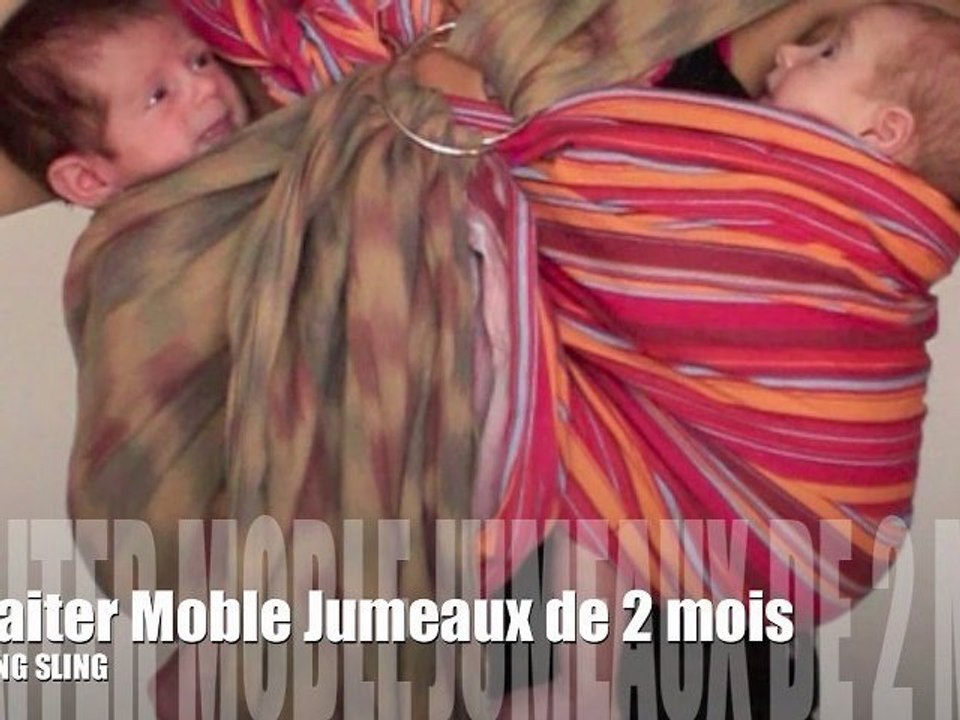 Allaiter mobile : Jumeaux de 2 mois en Ring slings