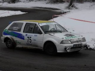 camera embarque rallye hivernal des hautes alpes 2012 ax n°75